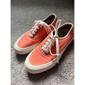 SeaVees Legend Sneaker Standard Coral Poplin Canvas Low Top Lace Up Womens 6